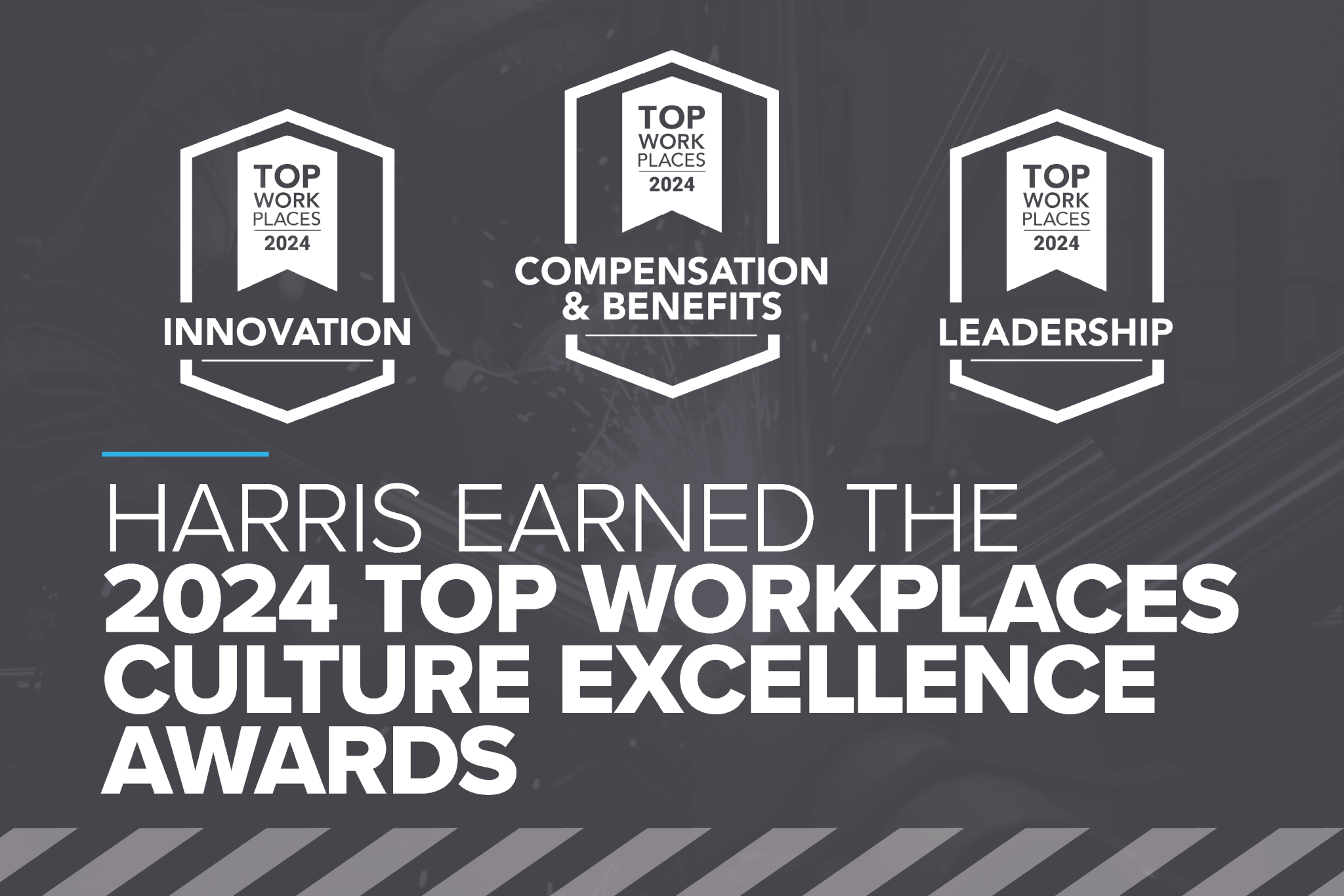 Three Top Workplaces Culture Excellence Award Badges